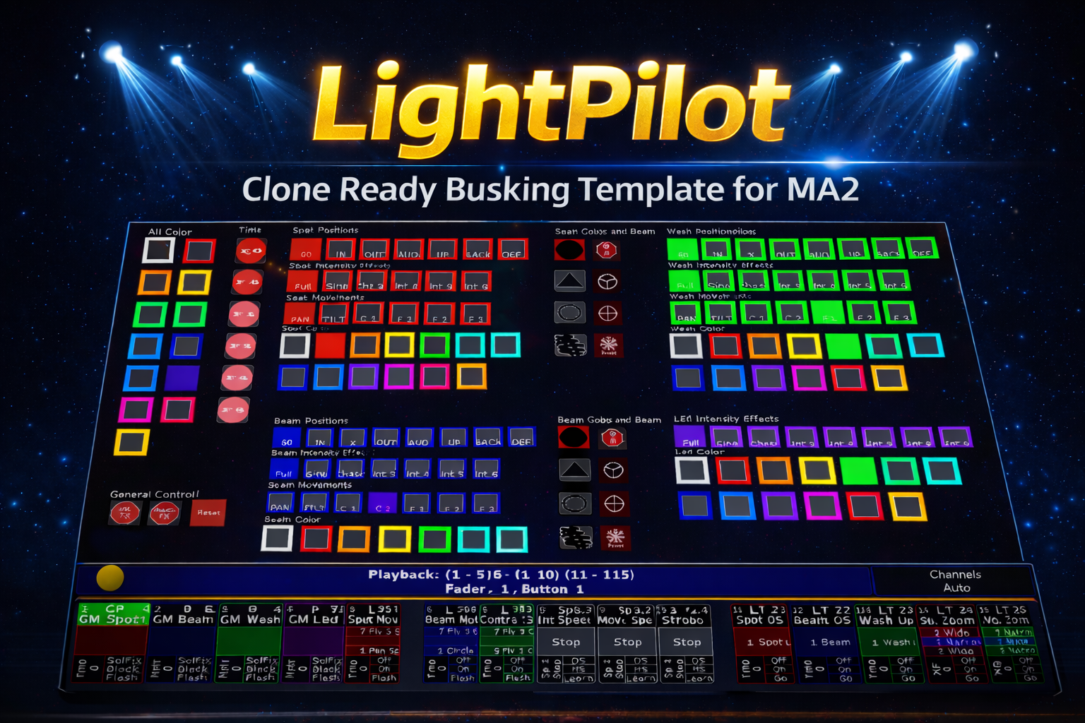 LightPilot MA2 Busking Template Product Preview